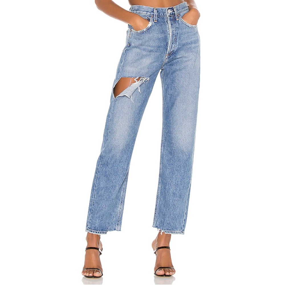 AGOLDE 90's Mid Rise Loose Fit in Portal